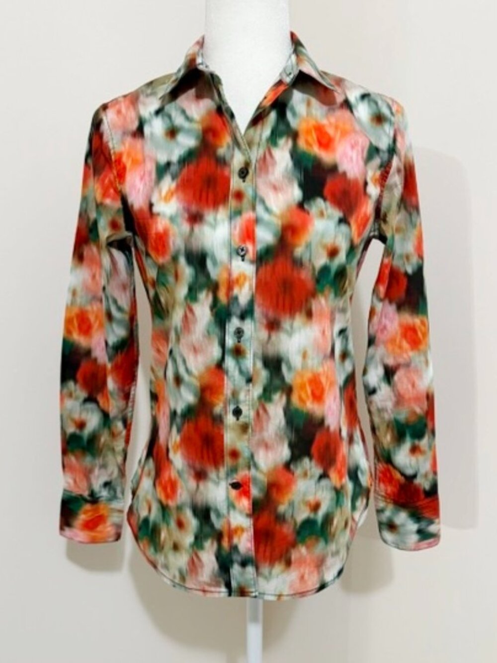 J. Crew x Liberty Slim-Fit Cotton Shirt Hazy Days Floral Women’s Size 0
